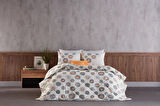 Polycotton Pamuklu Uyku Seti Cosmos Tek Kişilik - Gri