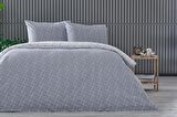 Easy Cotton Glimmer Nevresim Takımı Çift Kişilik - Gri