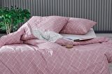 Easy Cotton Glimmer Nevresim Takımı Çift Kişilik - Gül Kurusu