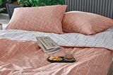 Easy Cotton Glimmer Nevresim Takımı Çift Kişilik - Somon