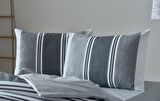Easy Cotton Nevresim Takımı Listra Tek King Size - Gri