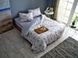 Easy Cotton Nevresim Takımı Flourish Çift King Size - Krem