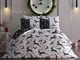 Ranforce New Year Nevresim Takımı Çift King Size - Siyah