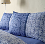 Ranforce Nevresim Takımı Palmera Çift King Size - Lacivert