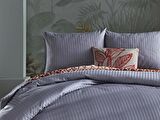 Saten Artline Nevresim Takımı Çift King Size - Gri