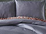 Saten Artline Nevresim Takımı Çift King Size - Gri