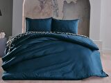 Saten Artline Nevresim Takımı Çift King Size - Mavi