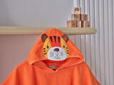 Doqu Home Aslan Figürlü Havlu Panço - Piny Bebek Havlu Panço - Lion - Pamuk