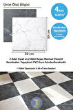 Technojet Kendinden Yapışkanlı Modern Tasarım Mutfak Banyo Zemin Duvar Kaplama 30cm×30cm(4'lü Paket)