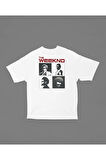 Rapper The Weekend Baskılı Unisex Tişört, Oversize Rap Tişört