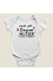 Panik Yok Dayım Halleder ! Yazılı Pamuklu Yumuşak Unisex Çıtçıtlı Body Zıbın