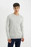 DeFacto Regular Fit Bisiklet Yaka Kazak A5268AX24AUGR192