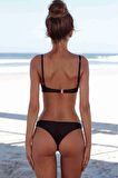 Angelsin Bikini Tek Üstü Siyah
