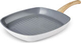 Karaca X Refika Birgül Swiss Crystal Grill Tava 28 Cm Creamy