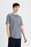 DeFacto New Regular Fit Waffle Kısa Kollu Basic Düz Polo Tişört B4508AX24SPGR433