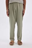 DeFacto Relax Fit Dar Paça Keten Karışımlı Pantolon C1140AX24SMGN497