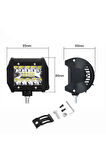 2 Adet 60Watt Çalışma Lambası Kamyon Sis Farı Motosiklet Off-Road LED Lamba