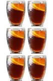 Çift Cidarlı Buzlu Kahve,Latte,Çay Bardağı Seti -300 ML Cam Kupa Seti 6 Adet 2221