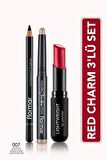 Flormar Red Charm 3'lü Makyaj Seti