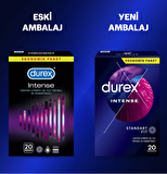 Durex Intense 40'lı Uyarıcı Jelli ve Tırtıklı Prezervatif