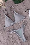 Angelsin Üçgen Bikini Alt Gri