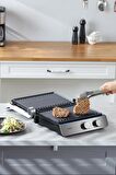 Homend Grilliant 1344H Inox Gövdeli Döküm Plakalı Tost ve Izgara Makinesi