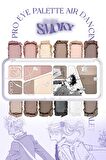 Hafif Dokulu Yoğun Renklere Sahip Göz Farı Paleti CLIO Pro Eye Palette Air (13 Dancing Smoky)