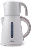 Karaca Daystar Çelik Demlikli 2 In 1 Çay Makinesi Ve Su Isıtıcı Kettle Latte