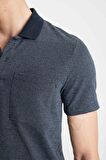 DeFacto Slim Fit Dar Kesim Basic Düz Kısa Kollu Polo Tişört D0031AX24SMIN120