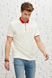 Regular Fit Geniş Kesim Polo Yaka %100 Pamuk Tişört