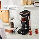 Karaca 2 Yıl Robotea Pro Connect 4 in 1 Konuşan Cam Çay Makinesi Rosegold Cam 0-250 L 220 - 240 V C / F 1-