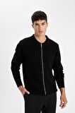 DeFacto Standart Fit Normal Kesim Polo Yaka Triko Hırka D3592AX24WNBK27