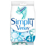 Gillette Simply Venus 2 Kullan At Kadın Tıraş Bıçağı 4'lü