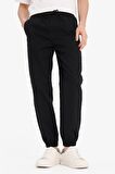 DeFacto Jogger Slim Fit Dar Kesim Beli Bağcıklı Gabardin Pantolon D8607AX25SPBK81