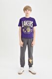 DeFacto Erkek Çocuk NBA Los Angeles Lakers Beli Paçası Lastikli Cepli Eşofman Altı D9558A825SPAR148