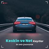 360+ Botslab HK30 Pro 2K QHD WiFi 140° Geniş Açı Gece Görüşlü Akıllı Araç İçi Kamera+ Park Modu Bağlantı Kablosu Combo