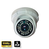 5 MP Sony Lensli 36 IR Led Gece Görüşlü Dome İç Mekan 1080p Fullhd Güvenlik Kamerasi D136b