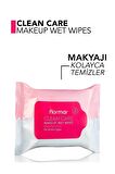 30'lu Yüz-Göz-Dudak Makyaj Temizleme Mendili - Clean Care Wet Wipes - 000 - 8690604557332