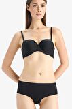 DeFacto Push Up Micro Dolgulu Push Up Straplez Sütyen-Fall in Love C1526AX25SPBK81