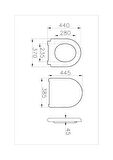 VitrA Liquid 137-003R009  Klozet Kapağı, Beyaz