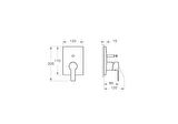 Artema Flo S  A42212 Ankastre Banyo Bataryası, Sıva Üstü Grubu, Krom