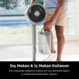 Shark FlexBreeze ProMist Buharlı Uzaktan Kumandalı Siyah Ayaklı Vantilatör