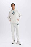 DeFactoFit NBA Milwaukee Bucks Kalın Jogger Eşofman Altı Standart Fit Beli Bağcıklı Cepli D6701AX25SPGR421