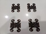 Milan Zamak Antik Kelebek Eskitme Menteşe Bakır Küçük 3x4 cm 4 Adet