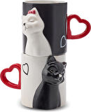 Karaca Love Cat 2'li Kupa 310 ml