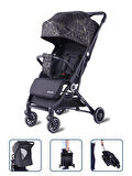 Baby Storch - Merlin Model Compact Bebek Arabası Kabin boy - Siyah-Sarı