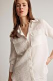DeFacto Regular Fit Basic Düz Çift Cepli Uzun Kollu Gömlek E5925AX25SPER105
