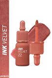 Yüksek Pigmentli, Kadife Görünümlü, Gün Boyu Kalıcı Tint Peripera Ink Velvet (22 Bouquet Nude)