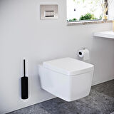 VitrA Origin A4488736 Tuvalet Kağıtlığı, Mat Siyah