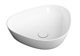 VitrA Plural 7812B403-0016 Üçgen Alçak Çanak Lavabo, VitrA Clean, 47 cm, Beyaz